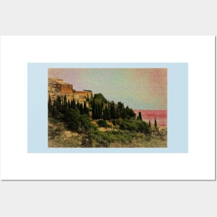 Artistic Tuscan Hillside Posters and Art